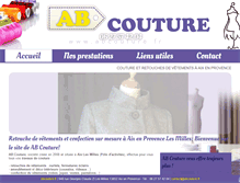 Tablet Screenshot of abcouture.fr